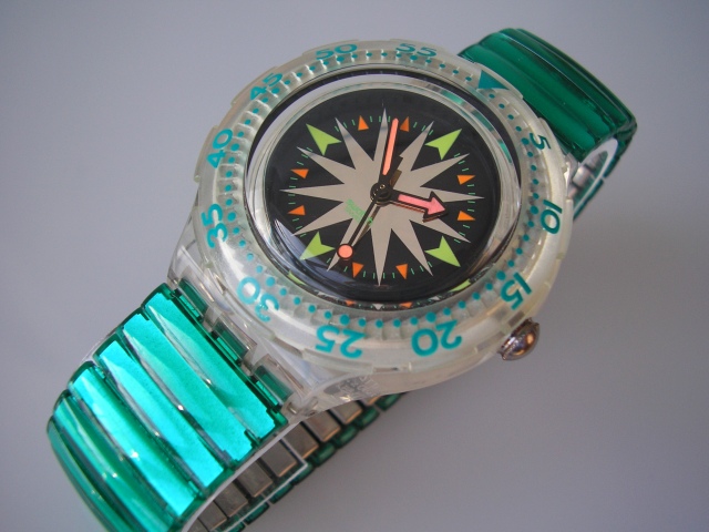 VINTAGE SWATCH SCUBA MINT DROPS +new and unworn+  